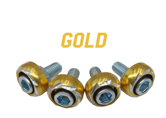alloy 'GOLD' Washer ALLEN BOLT HEX nut '6mm'